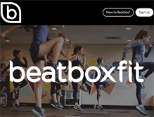 Tablet Screenshot of beatboxfit.com